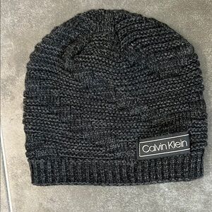 Calvin Klein Dark Grey Knit Beanie Unisex